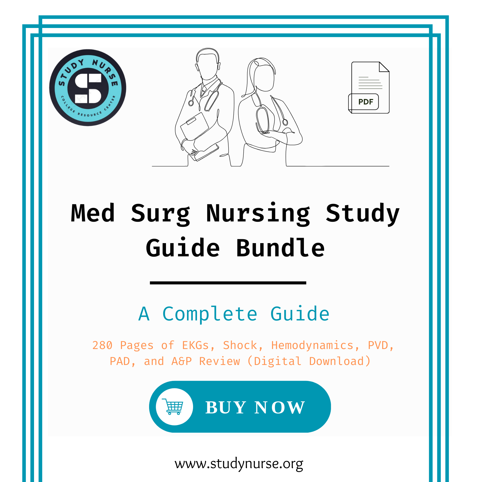 Med-Surg Study Guide Bundle PDF Free Download