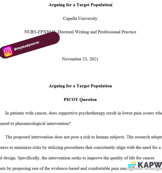 nursfpx8045 assessment 5 solution