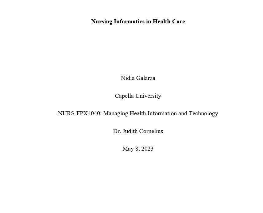 nurs-fpx4040 assessment 1-1 solution